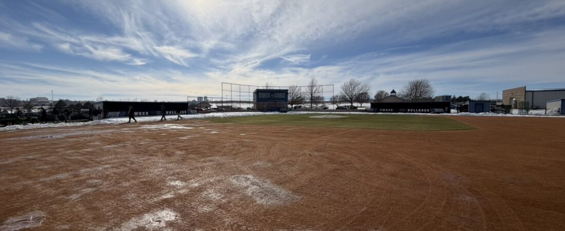 From Snowdrifts to First Pitch: Inside SWOSU baseball’s rapid preparation to get their field game ready before their season opener